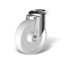 Swivel castor with bolt hole, wheel type KN