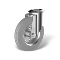 Swivel castor with bolt hole, wheel type WB