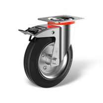 Swivel castor back stop (FSTF) with wheel type GB