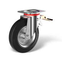 Swivel castor front stop (FSTR) with wheel type GB