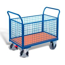 Four-sided trolley with mesh