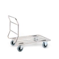 Stainless steel trolley with tube platform
