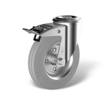 Swivel castor with bolt hole back stop (FSTF) wheel type WB