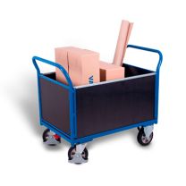 Four-sided trolley with screen printing plate