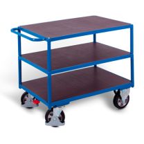 Heavy-duty table trolley with 3 load surfaces