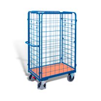 Four-sided parcel trolley, high