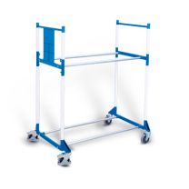 Plastic clips for tyre rack and tyre trolley
