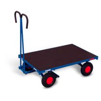 Hand platform trolley without side walls
