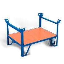 Two-wheeled platform with end walls