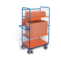 Shelf trolley, high with folding shelves