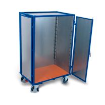 Shelf trolley - welded with wing door