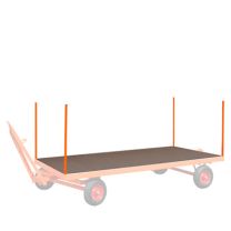 Industrial trailers Four push-fit stanchions for industrial trailer