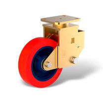 Fixed castors with wheel type TG