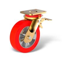 Swivel castor front stop (FSTR) and wheel type TE