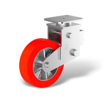Fixed castors with wheel type TE