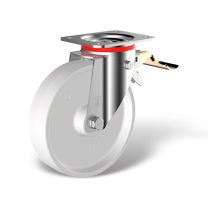 Swivel castor front stop (FSTR) with wheel type KN