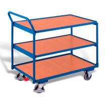 Table trolley with 3 load surfaces