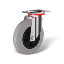 Swivel castor with wheel type WK