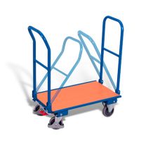 Folding trolley with 2 pushbars
