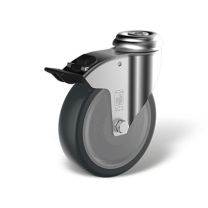 Institutional swivel castors with bolt hole back stop (FSTF) type EP RAR