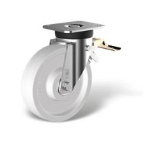 Heavy load Swivel castor front stop (FSTR) with wheel type KS