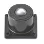 Heavy duty ball castors with bottom flange or head flange