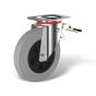 Swivel castor front stop (FSTR) with wheel type WK