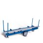Long-goods trolley with 4 stanchions