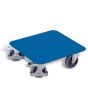 Crate dolly with diamond-tread load surface
