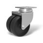 Institutional twin swivel castors - type AK-DLAP