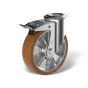 Swivel castor with bolt hole back stop (FSTF) wheel type PE