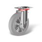 Swivel castor with wheel type WE