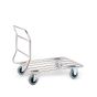 Stainless steel trolley with tube platform