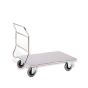 Stainless steel trolley with platform