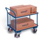 Table trolley with pushbar
