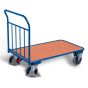 Pushbar trolley with vertical tubes