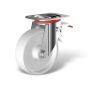 Container swivel castors with front stop (FSTR) wheel type PP