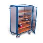 Shelf trolley fixed welded with lever lock