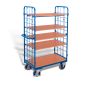 Shelf trolley, high with 5 shelves