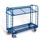 Shelf trolley with 2 mesh shelves