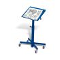 Material stand, one-sided tiltable