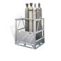 Transportpalette für 12 Gasflaschen Ø 230 mm