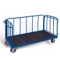 Three-sided trolley with vertical tubes