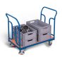 Double-end pushbar trolley with bended tubes