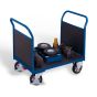 Double-end trolley with screen printing plate