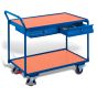 Table trolley with 2 load surfaces and 2 drawers