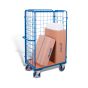 Three-sided parcel trolley, high