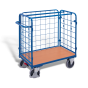 Three-sided parcel trolley, low