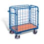Four-sided parcel trolley, low