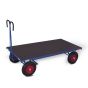 Hand platform trolley without side walls
